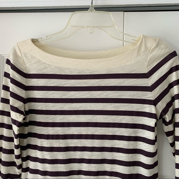 Ann Taylor Loft Long Sleeve Stripe Tee - Picture 3 of 9